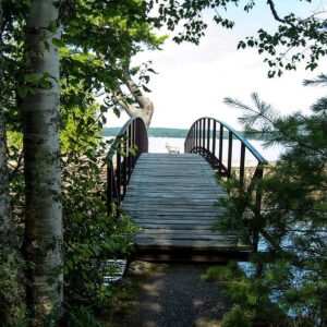 Rock River Foot Bridge Wall Art