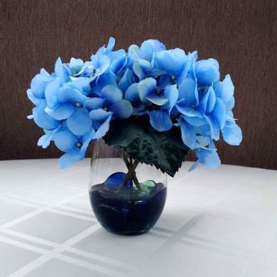Silk Blue Hydrangea Floral Arrangement