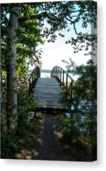 Rock River Foot Bridge Canvas Print