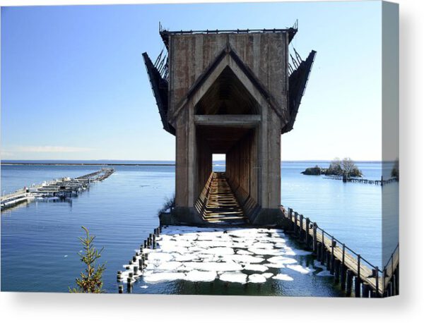 Marquette Ore Dock Cathedral Canvas Print