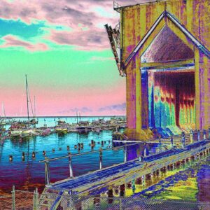 Morning Pink Marquette Ore Dock Art