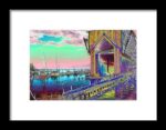 Morning Pink Marquette Ore Dock Print