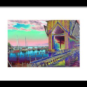 Morning Pink Marquette Ore Dock Print