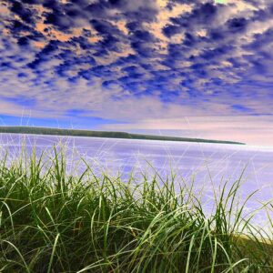 Rolling Blue Sky Over Lake Superior Art