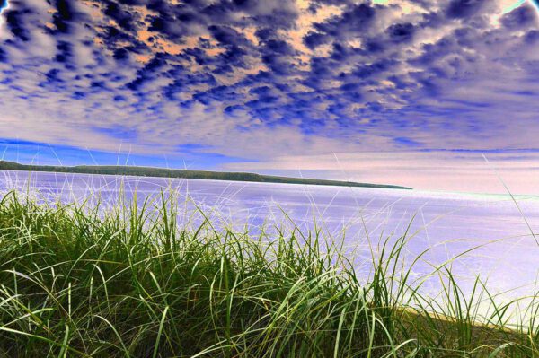 Rolling Blue Sky Over Lake Superior Art