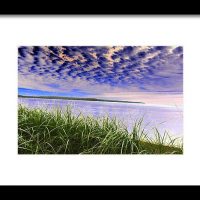 Rolling Blue Sky Over Lake Superior Print