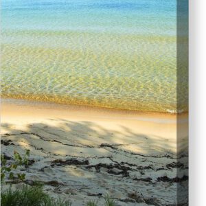 Lake Superior Sandy Blue Canvas Print