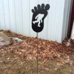 Yeti in Foot Print Yard Stake