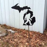 Michigan Bigfoot Yard Stake