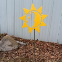 Sun Moon Stars Yard Stake