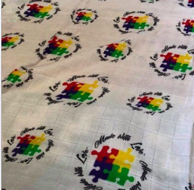 Autism Awareness Swaddle Blanket