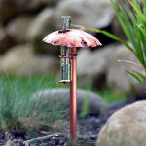 Mushroom Rain Gauge Solid Copper