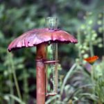 Mushroom Rain Gauge Solid Copper - Image 2
