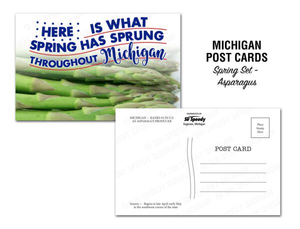 Michigan Asparagus Postcard