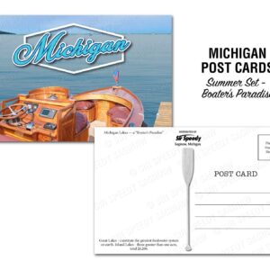 Michigan's Lakes Postcard - Boater's Paradise
