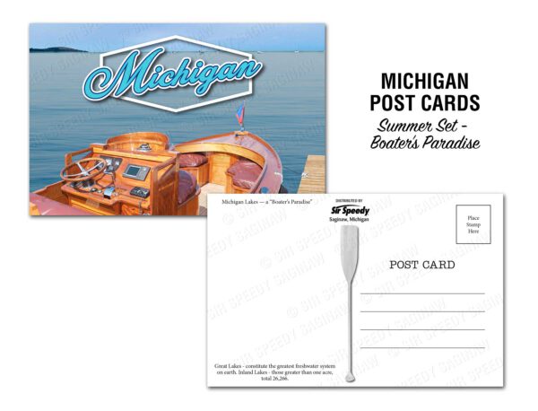 Michigan's Lakes Postcard - Boater's Paradise