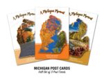 Michigan Must See Spots Fall Set Postcards