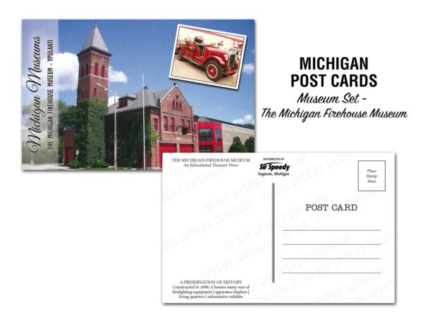 Michigan Firehouse Museum Postcard