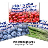 Michigan's Top Spring Crops Postcards