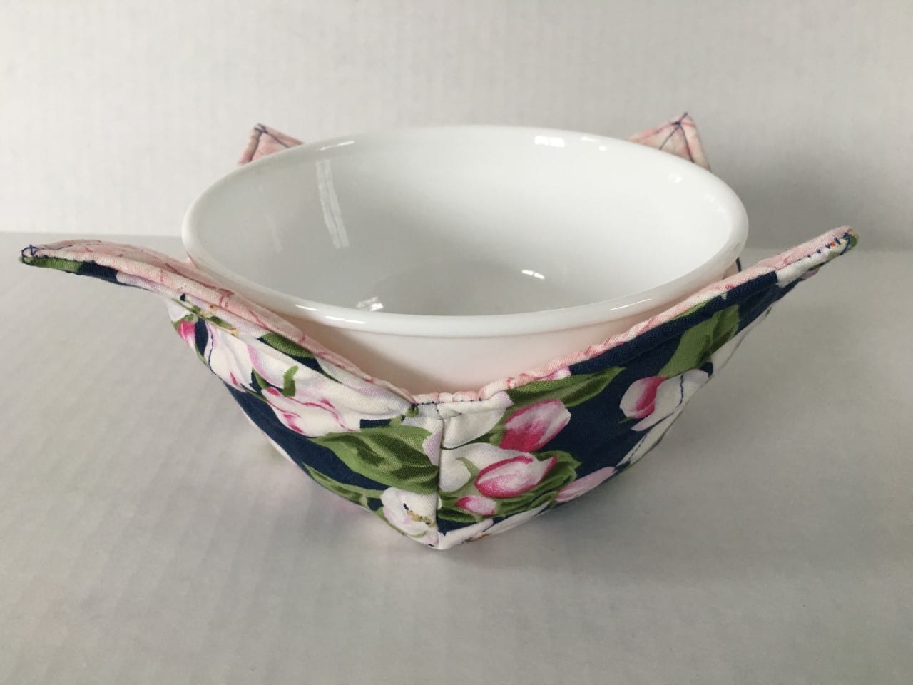 Apple Blossoms Microwave Bowl Holder Cozy Hot Pad | Made In Michigan