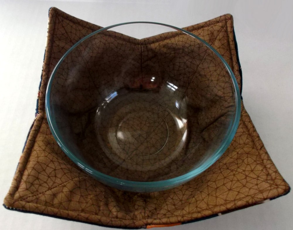 At The Lake Microwave Bowl Holder Cozy Hot Pad » Made In Michigan