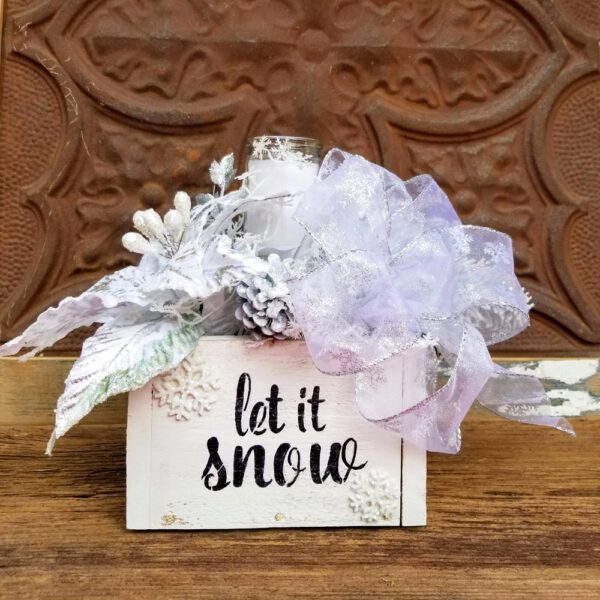 Let It Snow Holiday Centerpiece