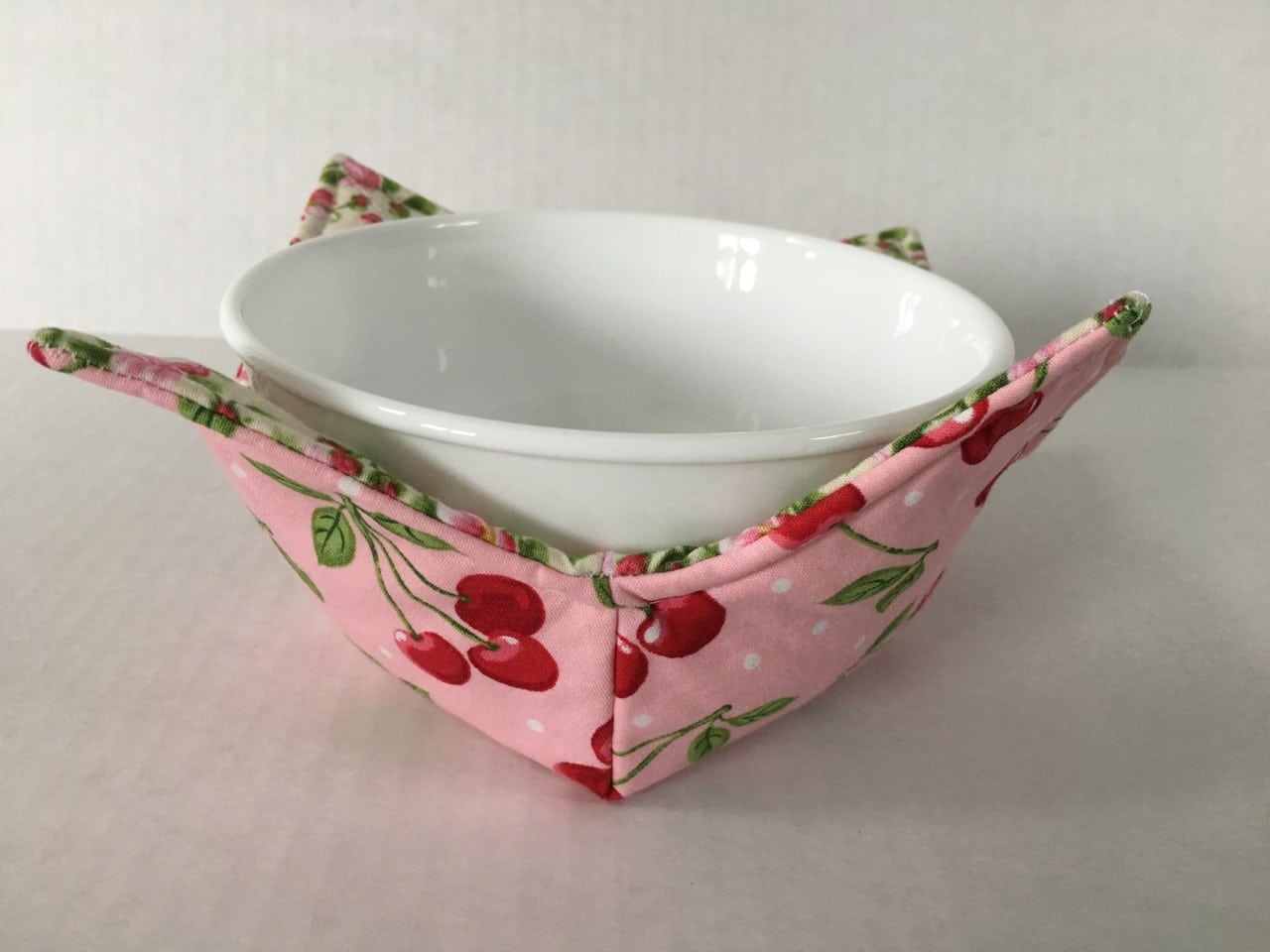 Cherry Blossoms Microwave Bowl Holder Cozy Hot Pad | Made In Michigan