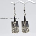 Vintage Silverware Earrings - Image 3