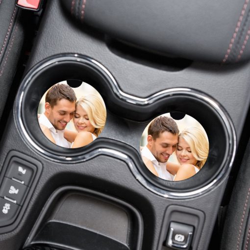 Custom Photo Car Coaster Set Neoprene Car Cup Holder Coasters