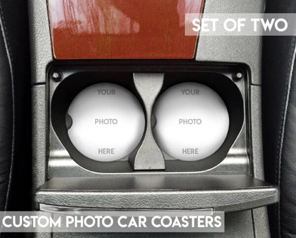 Custom Photo Car Coaster Set for Cup Holders