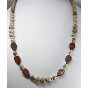 Jasper Petoskey Stone Necklace