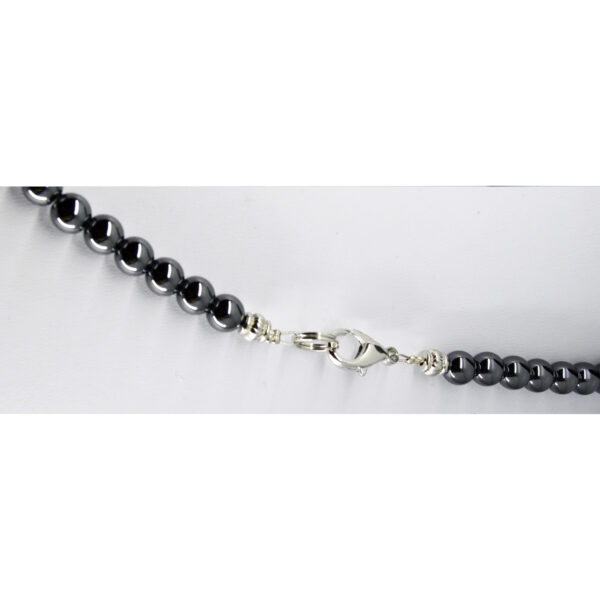Clasp of Hematite and Petoskey Stone Necklace