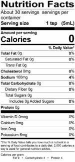 The Siren Hot Sauce Nutrition