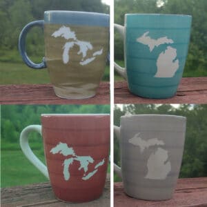 Ceramic Michigan Mugs