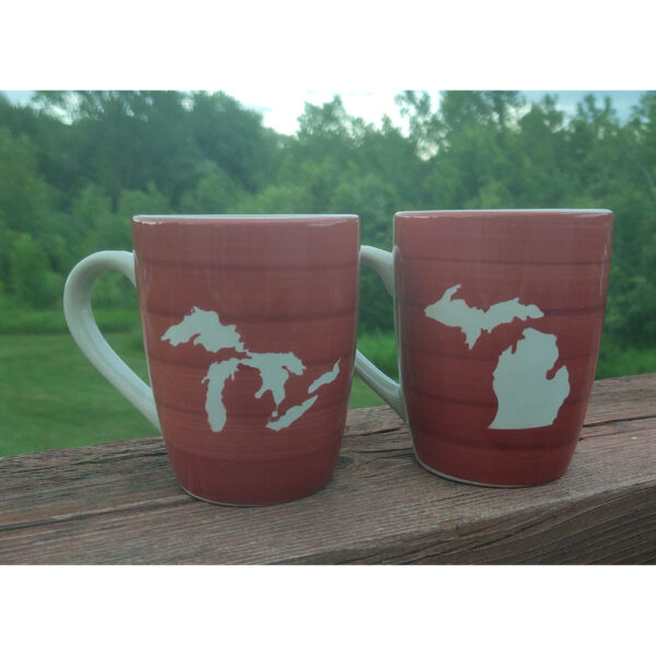 Red Michigan Mugs