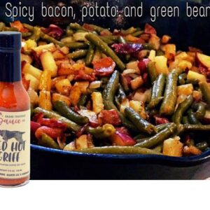 Red Hot Griff spicy bacon potato green beans