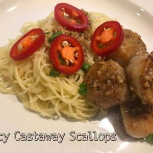 Spicy Castaway Scallops