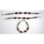 Petoskey Stone and Jasper Bracelets