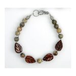 Petoskey Stone and Jasper Bracelet