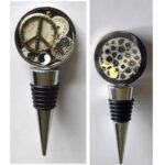 Michigan Steampunk Bottle Stopper - Unique Vintage Two Sided - Image 4