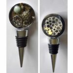 Michigan Steampunk Bottle Stopper - Unique Vintage Two Sided - Image 5