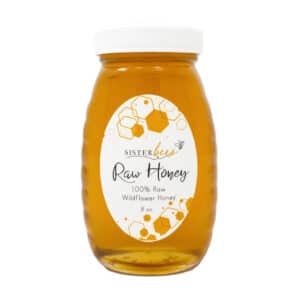 Michigan Wildflower Raw Honey 8oz Glass Jar