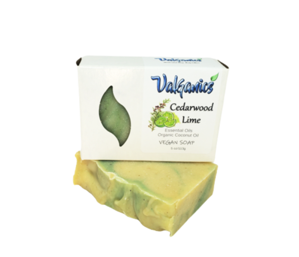 Cedarwood Lime Essential Oil Vegan Soap