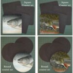 Neoprene Michigan Fish Coasters