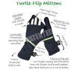 Turtle Flip Midweight Running Mittens Winter Soft - Image 4