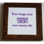 Custom Wood Framed Photo Tile