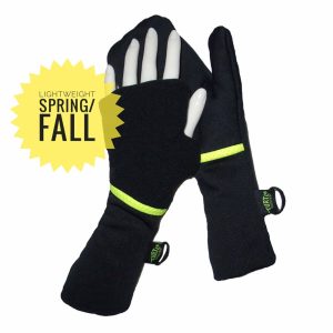 Lightweight Running Mittens Yellow