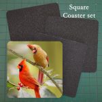 Neoprene Photo Coaster Cardinals