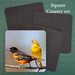 Neoprene Photo Coaster Oriole