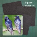 Neoprene Photo Coaster Purple Martin